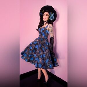 Vixen by Micheline Pitt Sweetheart Swing Spiderweb Dress